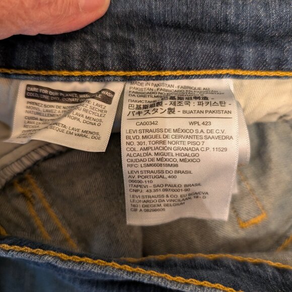 Levi's 514 Classic Blue Denim Jeans Size W32 L32 - Picture 14 of 15